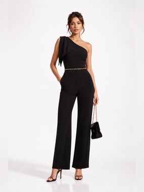DRESS THE POPULATION $248 Tiffany Jumpsuit